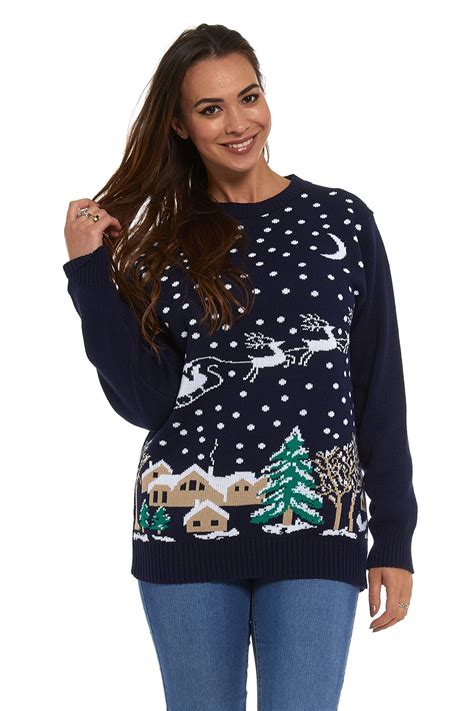 new look women's christmas jumpers.